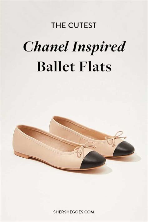 chanel ballerina lookalike|Chanel style ballet flats.